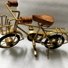 Load image into Gallery viewer, Wooden &amp; Wrought Iron Small Cycle Home Decorative Item
