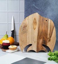 Load image into Gallery viewer, Designed Hand Carved Fish Cheese Tray - Cutting Board |Chopping Board
