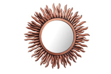 Load image into Gallery viewer, Wooden Handmade Wall Mirror Frame face mirror /Sun Shape Wooden Frame for Wall Decor/Decorative Mirror
