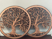 Load image into Gallery viewer, Hand Crafted Tree of life wall art wall decor wooden tree round tree sign cut out wall sign wall hanging interior design
